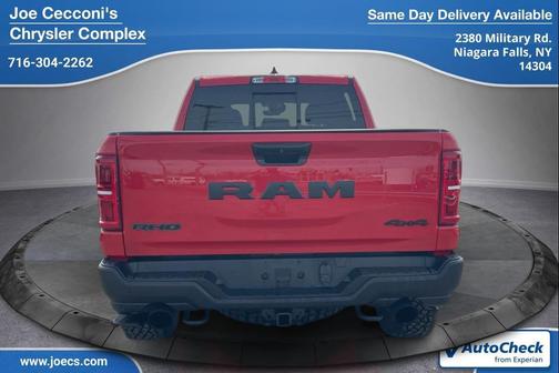 Flame Red Clearcoat 2025 RAM 1500 RHO Crew Cab 4x4 5'7' Box