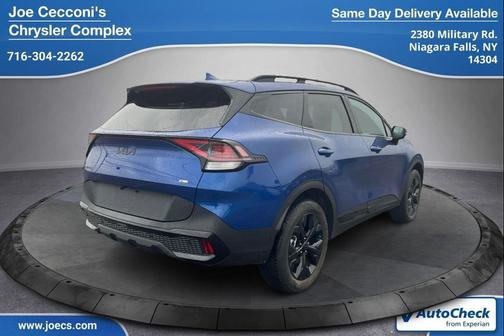 Sapphire Blue 2025 Kia Sportage X-Line