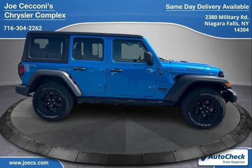 Hydro Blue Pearlcoat 2021 Jeep Wrangler Willys
