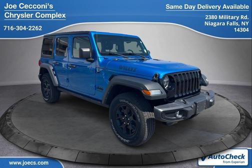 Hydro Blue Pearlcoat 2021 Jeep Wrangler Willys