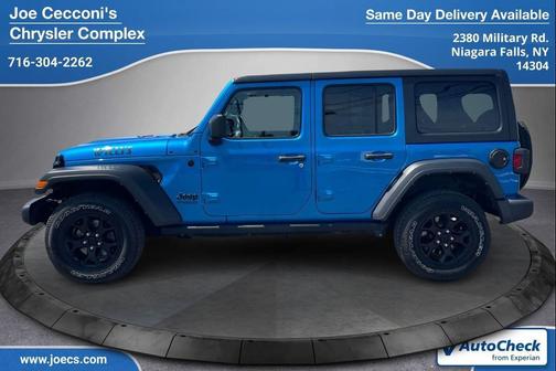 Hydro Blue Pearlcoat 2021 Jeep Wrangler Willys