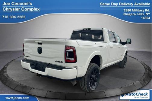 Pearl White 2024 RAM 2500 Limited Crew Cab 4x4 6'4' Box