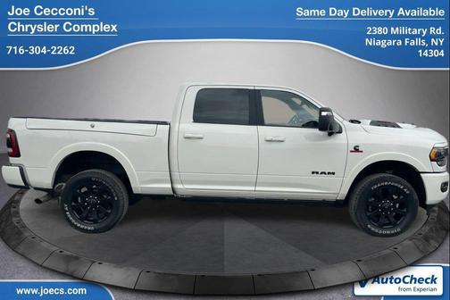 Pearl White 2024 RAM 2500 Limited Crew Cab 4x4 6'4' Box