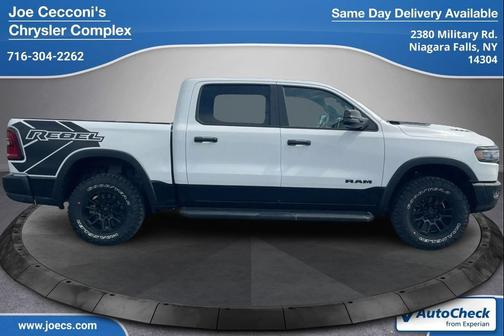 Bright White Clearcoat 2025 RAM 1500 Rebel
