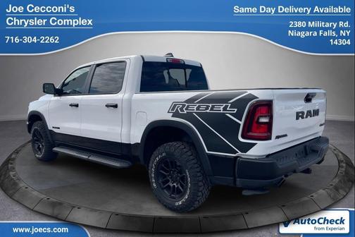 Bright White Clearcoat 2025 RAM 1500 Rebel