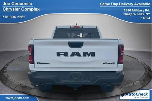 Bright White Clearcoat 2025 RAM 1500 Rebel
