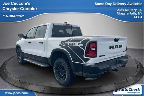 Bright White Clearcoat 2025 RAM 1500 Rebel
