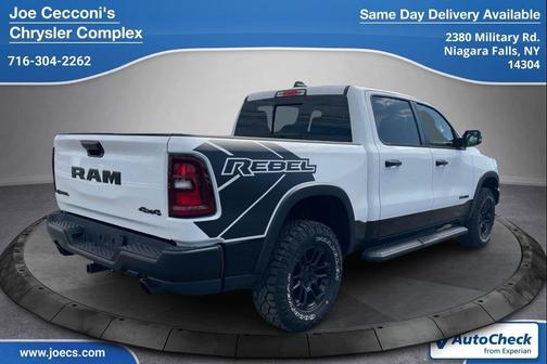 Bright White Clearcoat 2025 RAM 1500 Rebel