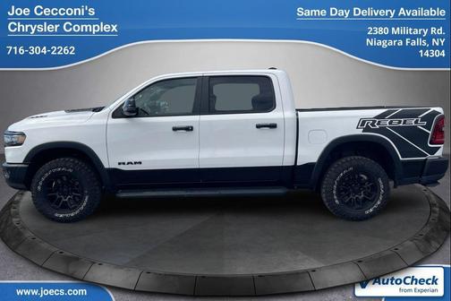 Bright White Clearcoat 2025 RAM 1500 Rebel