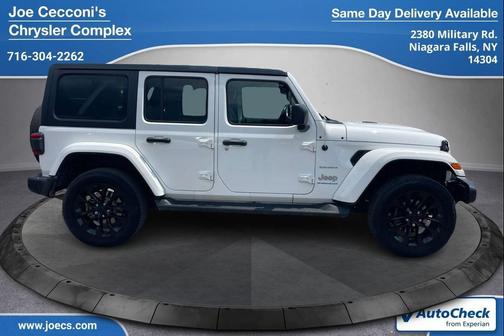 Bright White Clearcoat 2023 Jeep Wrangler 4xe Sahara