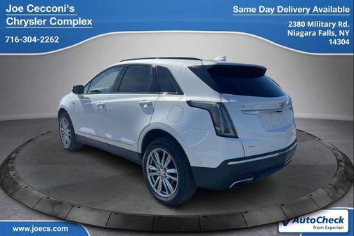 Crystal White Tricoat 2024 Cadillac XT5 Sport