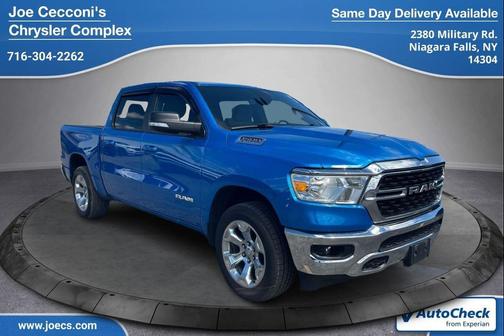 Hydro Blue Pearlcoat 2022 RAM 1500 Big Horn/Lone Star