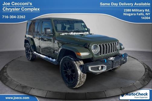 Sarge Green Clearcoat 2024 Jeep Wrangler 4xe Sahara SUV