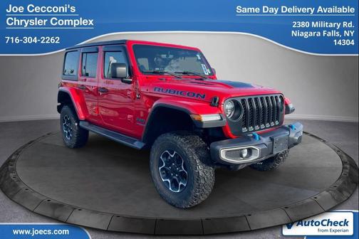Firecracker Red Clearcoat 2022 Jeep Wrangler Unlimited 4xe Rubicon SUV