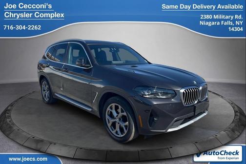 Dark Graphite Metallic 2022 BMW X3 xDrive30i