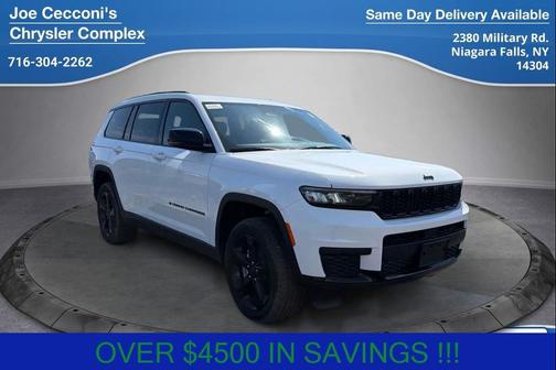 Bright White Clearcoat 2025 Jeep Grand Cherokee L Altitude SUV