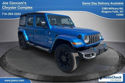 Hydro Blue Pearlcoat 2024 Jeep Wrangler 4xe Sahara