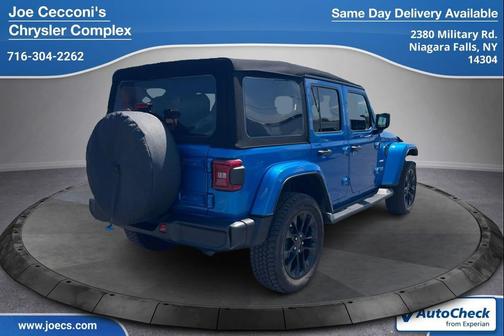 Hydro Blue Pearlcoat 2024 Jeep Wrangler 4xe Sahara
