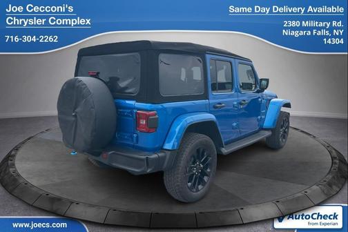 Hydro Blue Pearlcoat 2024 Jeep Wrangler 4xe Sahara
