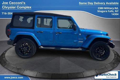 Hydro Blue Pearlcoat 2024 Jeep Wrangler 4xe Sahara