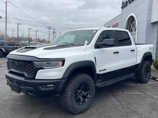 Bright White Clearcoat 2026 RAM 1500 RHO Crew Cab 4x4 5'7' Box