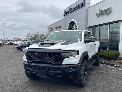 Bright White Clearcoat 2026 RAM 1500 RHO Crew Cab 4x4 5'7' Box