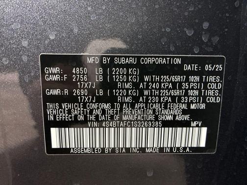 2025 Subaru Outback Premium