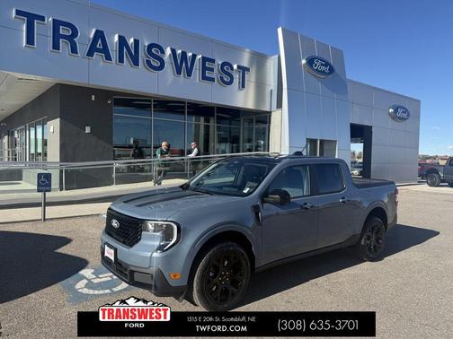 Azure Gray Metallic Tri-Coat 2026 Ford Maverick Lariat Truck