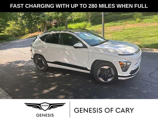 Atlas White 2024 Hyundai KONA EV Limited