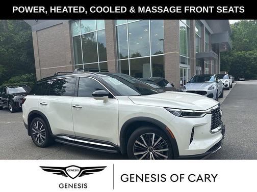 Majestic White/Black Obsidian 2025 INFINITI QX60 AUTOGRAPH