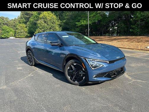 Midnight Lake Blue 2025 Kia EV6 Wind RWD