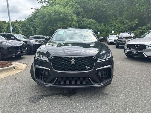 Santorini Black 2021 Jaguar F-PACE SVR P550 AWD Automatic