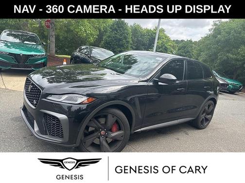 Santorini Black 2021 Jaguar F-PACE SVR P550 AWD Automatic