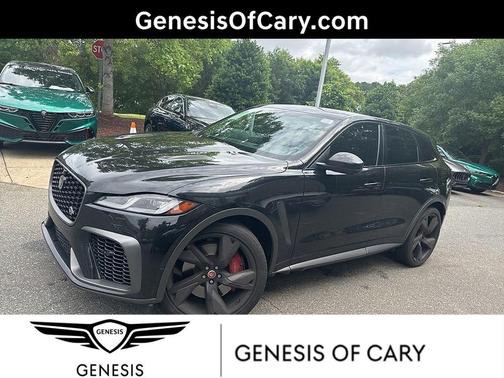 Santorini Black 2021 Jaguar F-PACE SVR P550 AWD Automatic