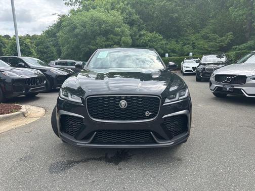 Santorini Black 2021 Jaguar F-PACE SVR P550 AWD Automatic
