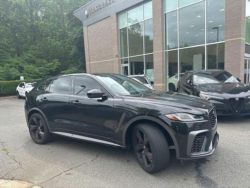 Santorini Black 2021 Jaguar F-PACE SVR P550 AWD Automatic
