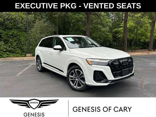 Carrara White 2025 Audi Q7 45 Premium Plus