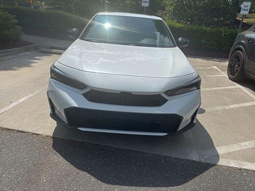 Platinum White Pearl 2025 Honda Civic Hybrid Sport