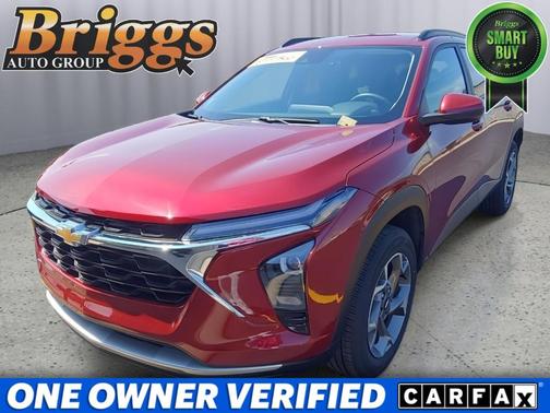 Crimson Metallic 2025 Chevrolet Trax LT