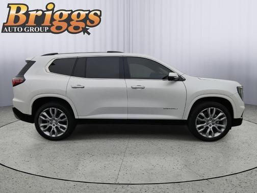 White Frost Tri-Coat 2024 GMC Acadia Denali