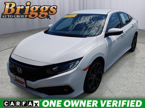 Platinum White Pearl 2020 Honda Civic Sport
