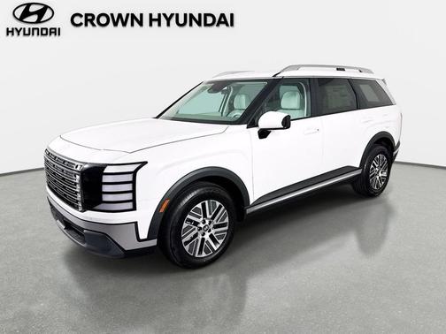 Creamy White Pearl 2026 Hyundai Palisade Hybrid Blue SEL 8P