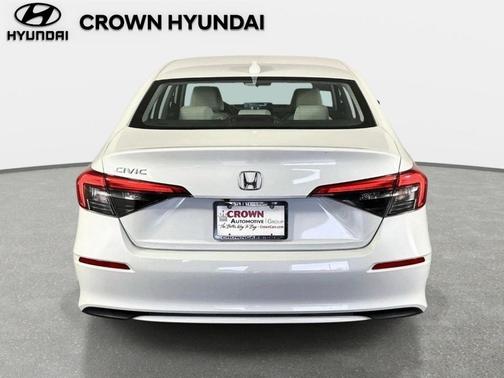 Platinum White Pearl 2023 Honda Civic LX