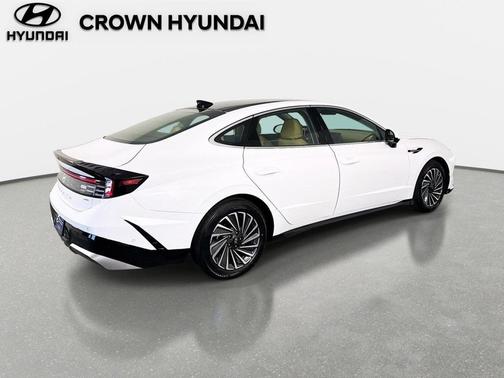Serenity White 2026 Hyundai SONATA Hybrid Limited