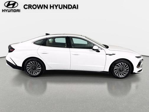 Serenity White 2026 Hyundai SONATA Hybrid Limited