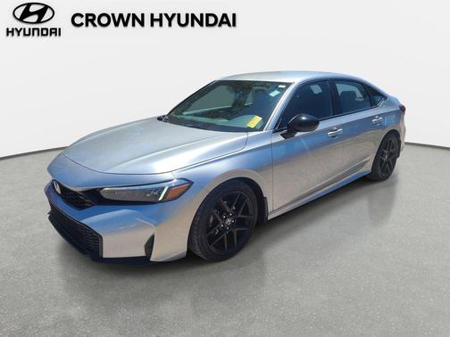 Solar Silver Metallic 2025 Honda Civic Sport