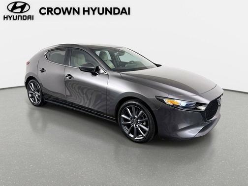 Machine Gray Metallic 2023 Mazda Mazda3 FWD w/Preferred Package