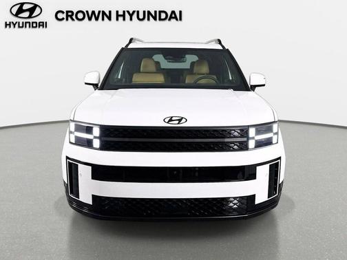 Serenity White 2026 Hyundai SANTA FE HEV Calligraphy