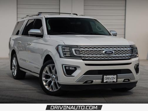 White Platinum Metallic Tri-Coat 2019 Ford Expedition Max Platinum