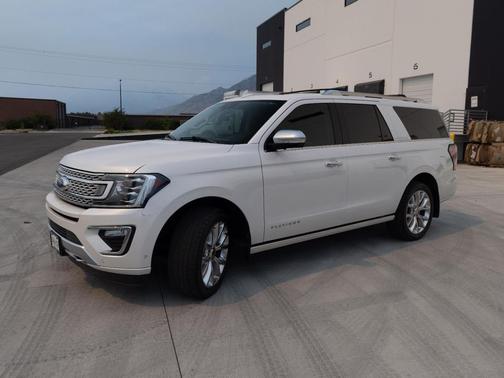 White Platinum Metallic Tri-Coat 2019 Ford Expedition Max Platinum